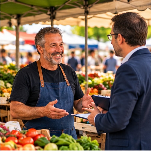Conseil et accompagnement des collectivités et commerçants